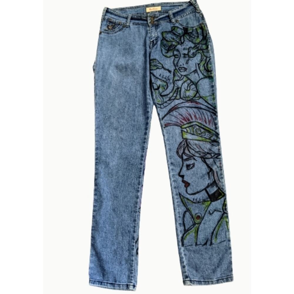 Reckless Jeans with Graffiti Custom Art Junior's 5